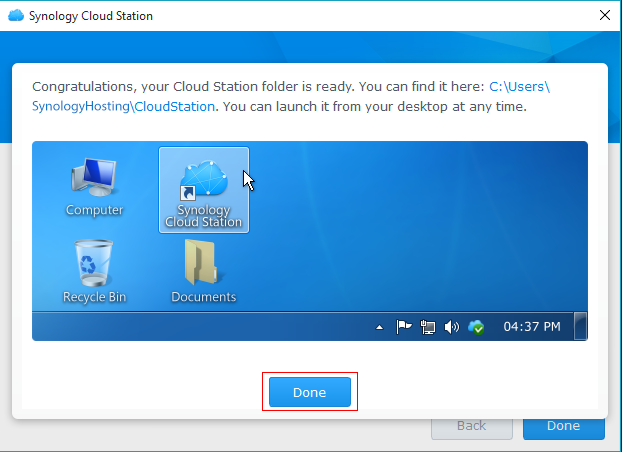 Synology Done setting up Synology Done setting up